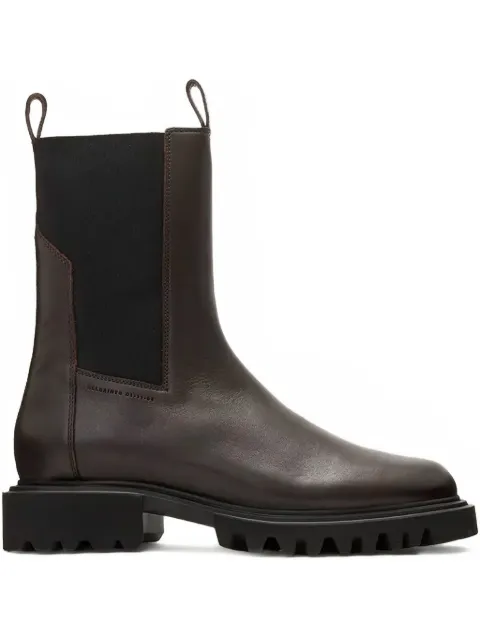 AllSaints Hallie pull-tab lug-sole boots Brown W115FB