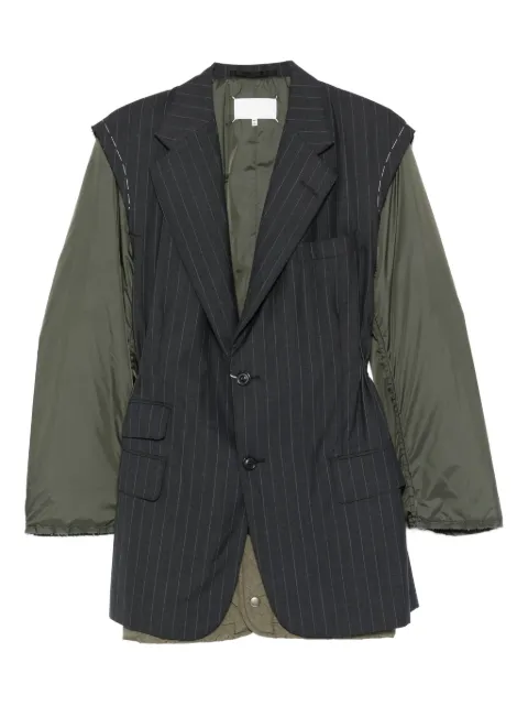 Maison Margiela pinstripe-pattern jacket Grey S29BN0410M35581
