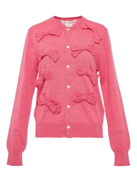Comme Des Garçons Girl bow-detail cardigan Pink NPN00605121A