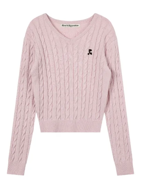 Rest&Recreation V-neck sweater Pink RR253KT002PKF00PINK