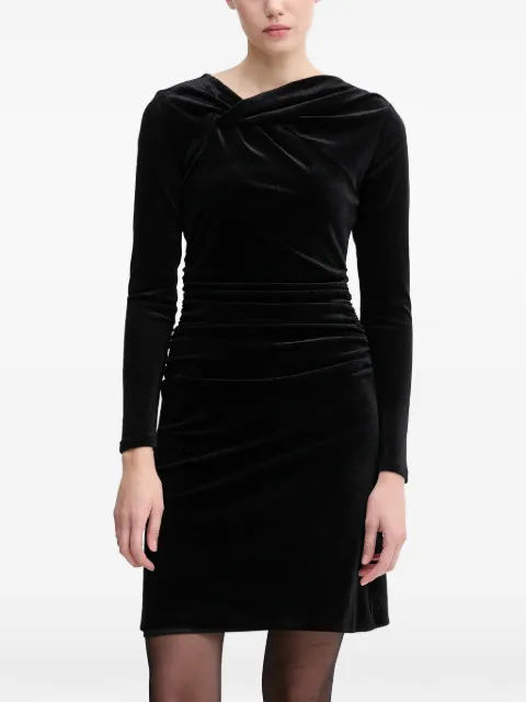 DKNY twisted long-sleeve mini dress Black DD5V1M55