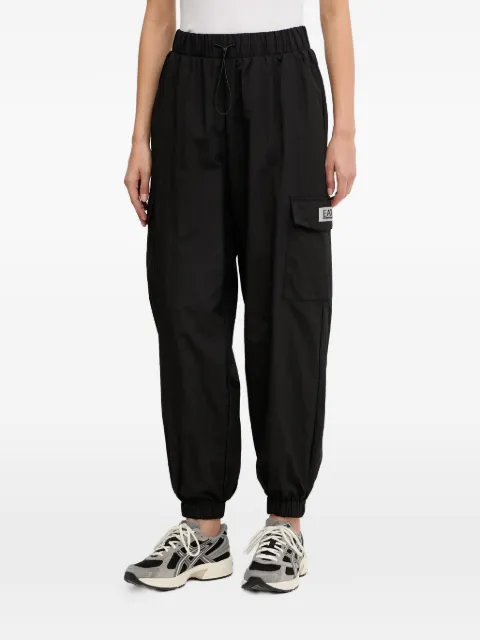 Ea7 Emporio Armani logo-patch track pants Black AF162177W000410