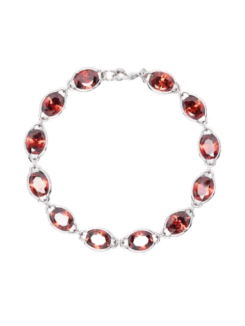 DARKAI Anchor oval stone bracelet Silver DIBR0065BBRUL