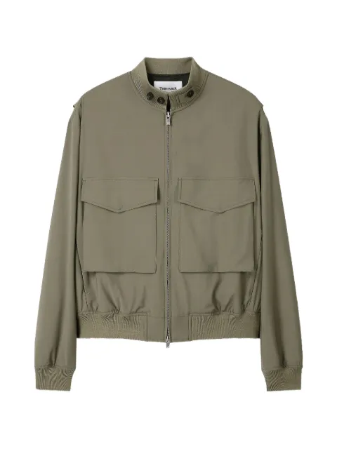 TONYWACK zip-up flap-pocket jacket Green BF12CJ301