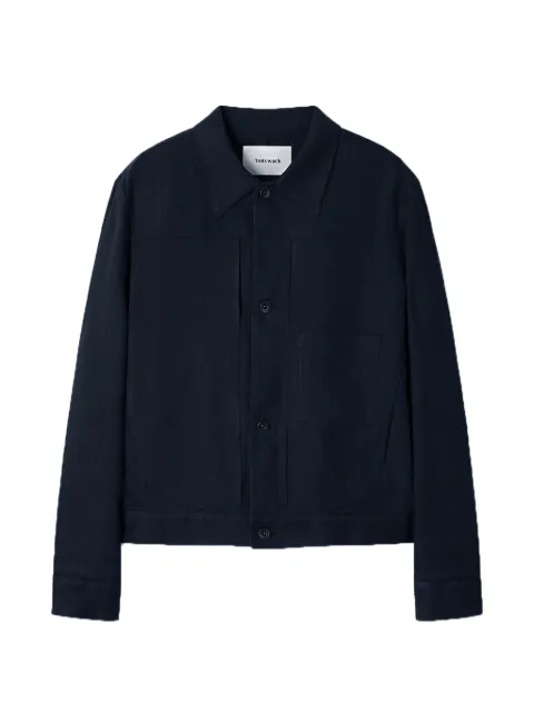 TONYWACK buttoned shirt jacket Blue BF12CJ006DARKNAVY
