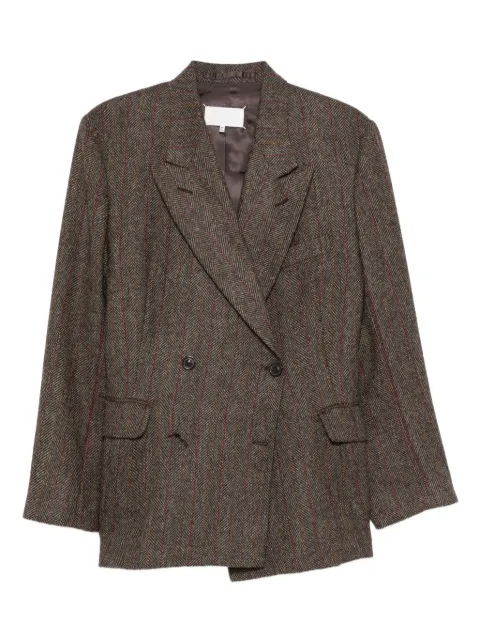 Maison Margiela double-breasted blazer Brown S29BN0413M35607