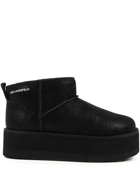 Karl Lagerfeld Thermo platform ankle boots Black KL48523