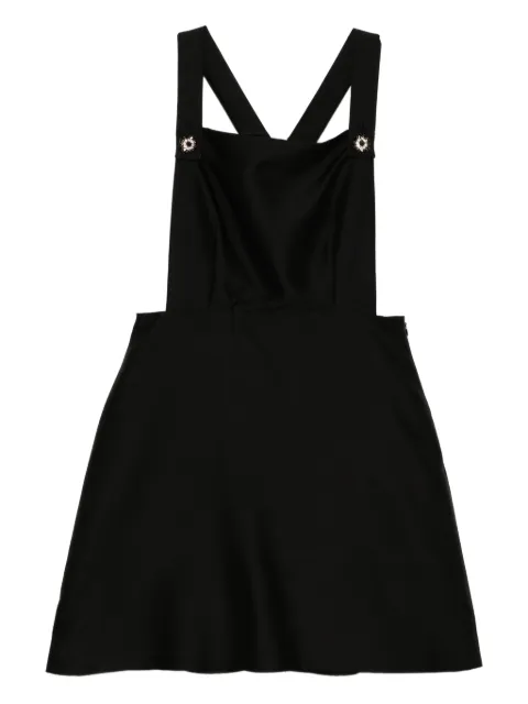 Macgraw apron mini dress Black CROSSBACKAPRONINBLACK