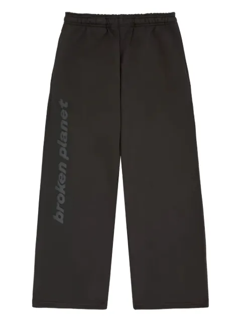 BROKEN PLANET Repair Service elastic-waist track pants Black BPMPRSWLSSPTSOOTBLK