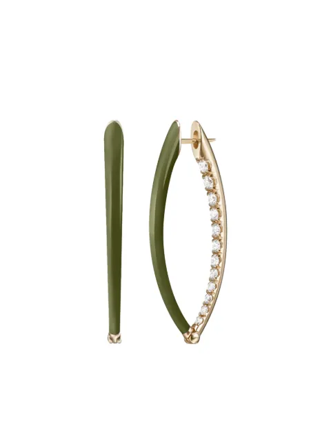 Melissa Kaye 18K yellow gold medium Cristina diamond earrings Gold E1907AGY