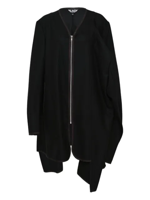 Black Comme Des Garçons zip-up cape Black 1PC00505011A