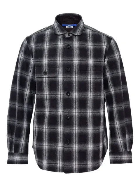 Junya Watanabe MAN checked long-sleeve shirt Black WPB02105113A