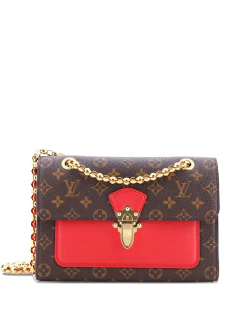 Louis Vuitton Pre-Owned Victoire Handbag Monogram Canvas and Leather shoulder bag Brown FHML5KI60K4CJM93