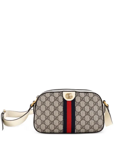 Gucci Pre-Owned Ophidia Camera Shoulder Bag GG Coated Canvas with Leather Small crossbody bag Neutrals CP7K7DJSFBGAO9YZ