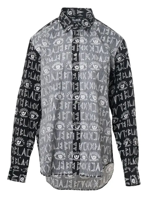 Black Comme Des Garçons Filip Pagowski graphic-print shirt Black 1PB00605011A