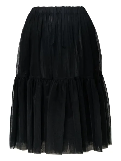 Comme Des Garçons Girl Teiban nylon midi skirt Black NZS0130511TEIBAN