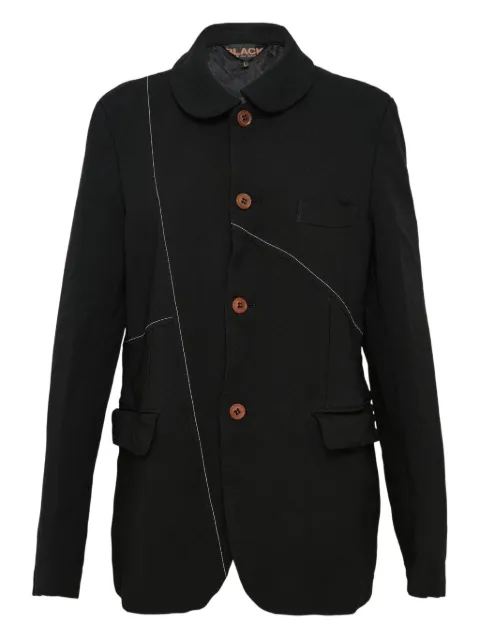 Black Comme Des Garçons gabardine trimmed jacket Black 1PJ02505011A