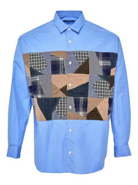 Comme des Garçons Homme oxford multi fabrics shirt Blue HPB02005112A