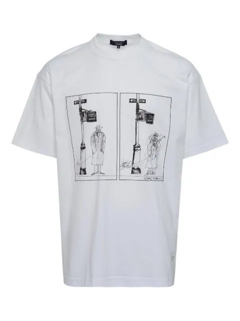 Comme des Garçons Homme print-detail T-shirt White HPT00905111A
