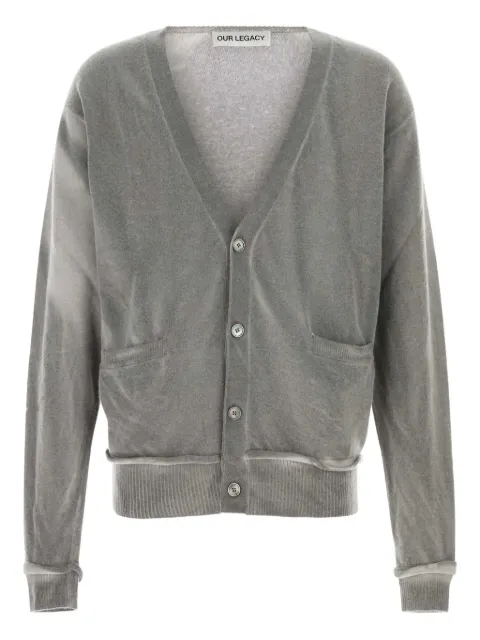OUR LEGACY button-fastening cardigan Grey M4253PG