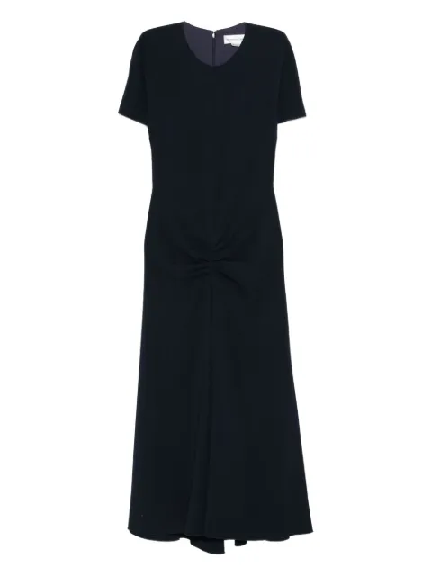 Victoria Beckham gathered midi dress Blue 1126WDR006571A