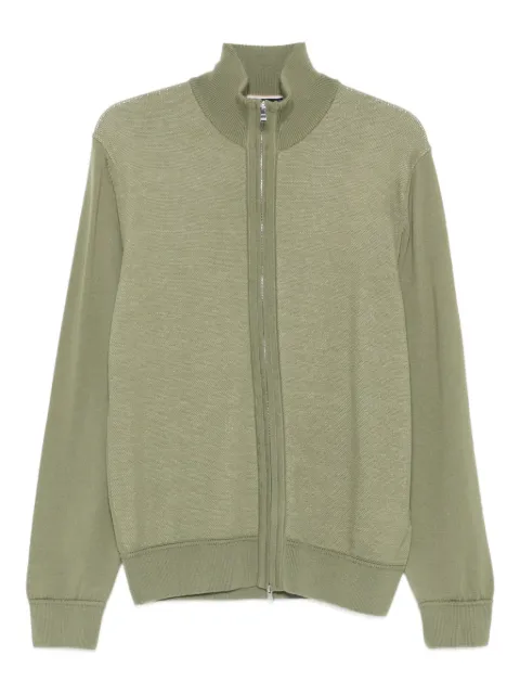 BOSS zip neck cardigan Green 50543153