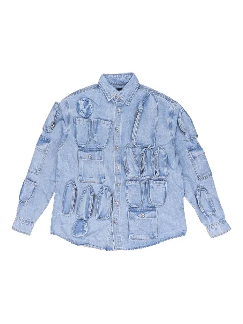 Who Decides War pocket tech coat Blue 1131170009SS24