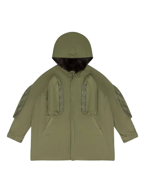 Who Decides War window-pocket parka Green 113001060011AW23