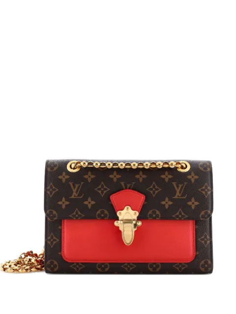 Louis Vuitton Pre-Owned Victoire Handbag Monogram Canvas and Leather shoulder bag Brown A5V7DH9BL0U9NZAK
