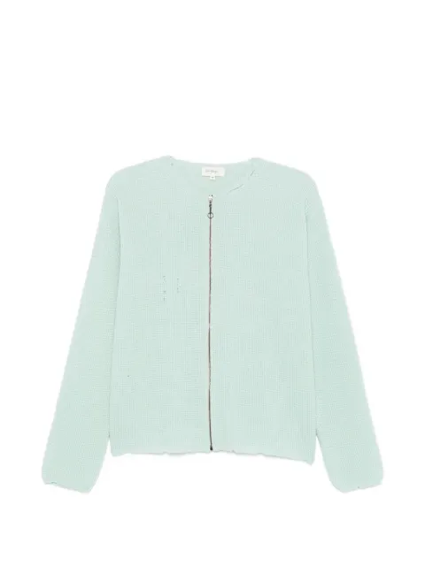 Second/Layer Friends distressed waffle-knit cardigan Green SS26306702