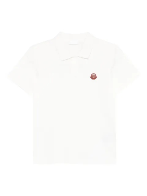 Moncler short-sleeve polo shirt White L10938A0000189A16