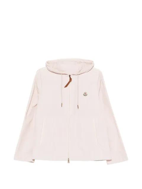 Moncler Sarracenia hooded contrast-trim jacket Pink L10931A00136549P3