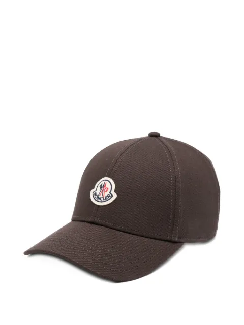 Moncler logo-patch baseball cap Brown L20913B0003704863