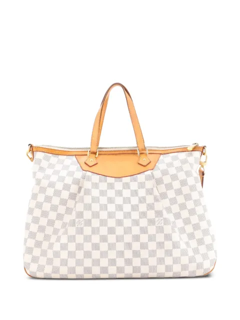 Louis Vuitton Pre-Owned Siracusa Handbag Damier GM shoulder bag White RTKFQBOMH8G706WK