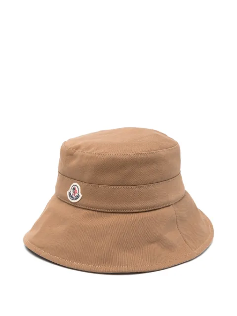 Moncler logo-patch bucket hat Neutrals L10933B00031599CM
