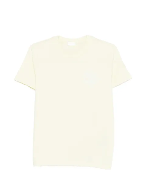 Moncler crew-neck logo T-shirt Neutrals L10938C0005689AUG