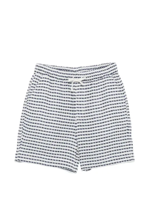 CHÉ Riita horizontal-stripe shorts Blue 2683322