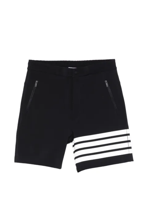 Thom Browne reflective 4-bar bermuda shorts Black MJQ237AJ0242