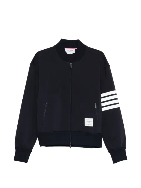 Thom Browne reflective 4-bar bomber jacker Blue MJT569AJ0242