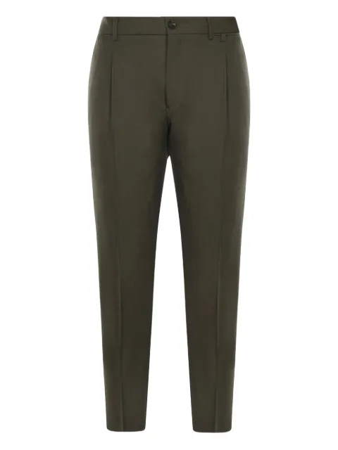 BE ABLE pleats-detail belt-loops trousers Green RICCARDOCCWMLVERDE