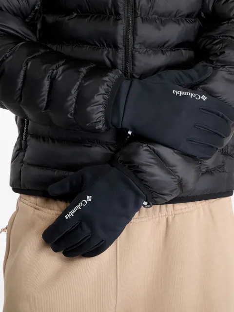 Columbia logo-print gloves Black 2094001010