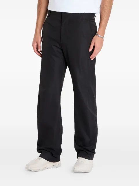 Post Archive Faction belt loops-detail trousers Black A1201BK