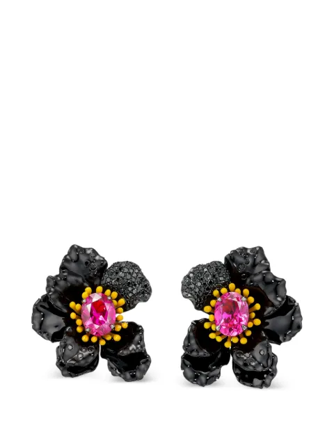 Anabela Chan Poppy multi-stone earrings Silver AC23AB08EABRBD
