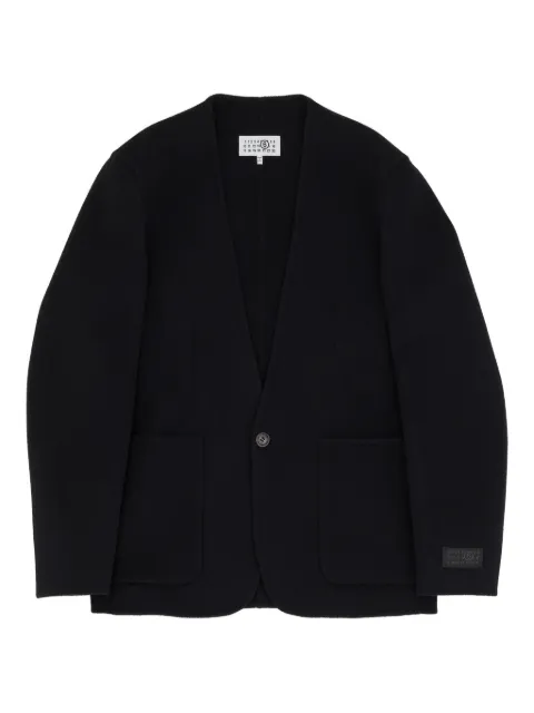 MM6 Maison Margiela single-breasted wool jacket Black SH0AM0079M35761
