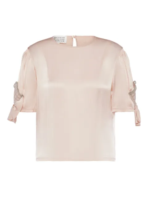 Maison Margiela tie-sleeve top Neutrals S51NF0005M35767
