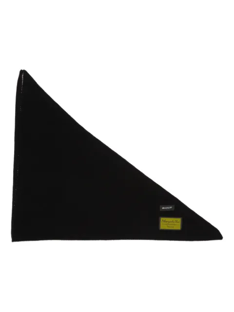 MM6 Maison Margiela logo-patch scarf Black S52TF0031M13218