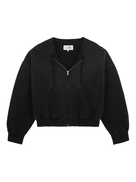 MM6 Maison Margiela zipped hoodie Black S52HG0041M25014