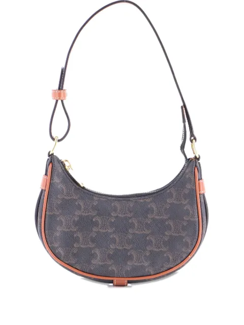 Celine Pre-Owned Ava Bag Triomphe Coated Canvas Mini shoulder bag Brown YN4VR4NZKP69P71L