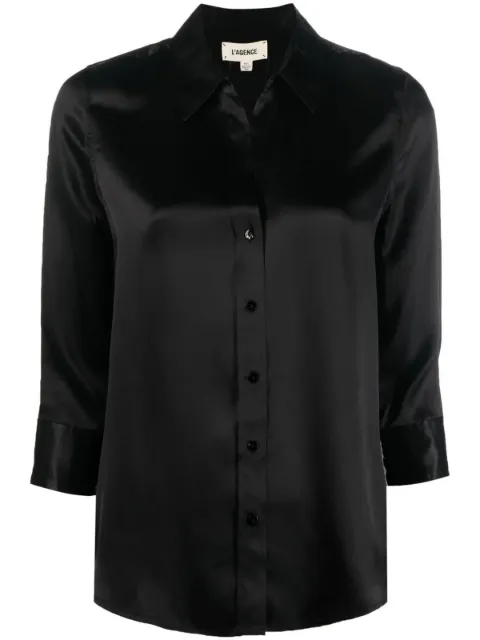 L'Agence Dani silk blouse Black 40126CLW