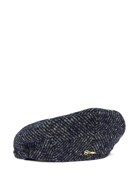 catarzi herringbone beret Blue EDIMBURGONAVY